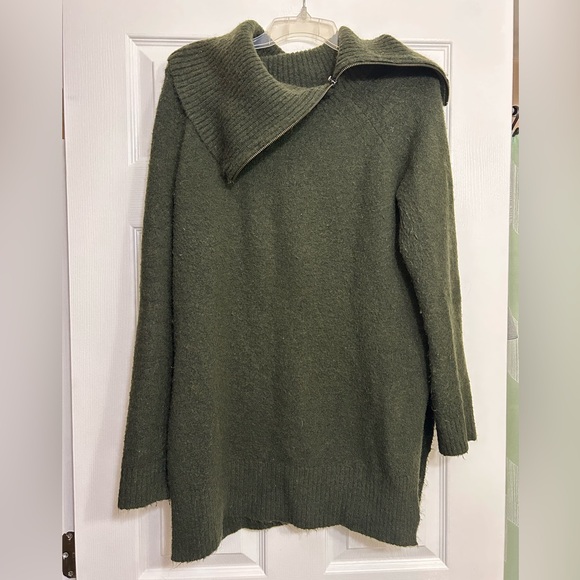 Adrienne Vittadini Sweaters - Olive Cowl Neck Sweater